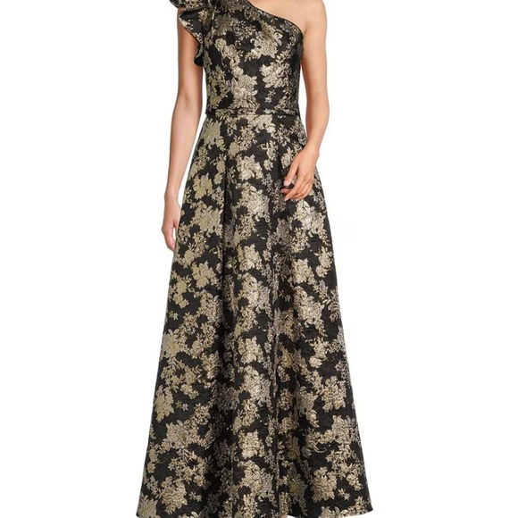 Dresses & Skirts - Antonio Melani Amelia Jacquard Asymmetric Neck Dress